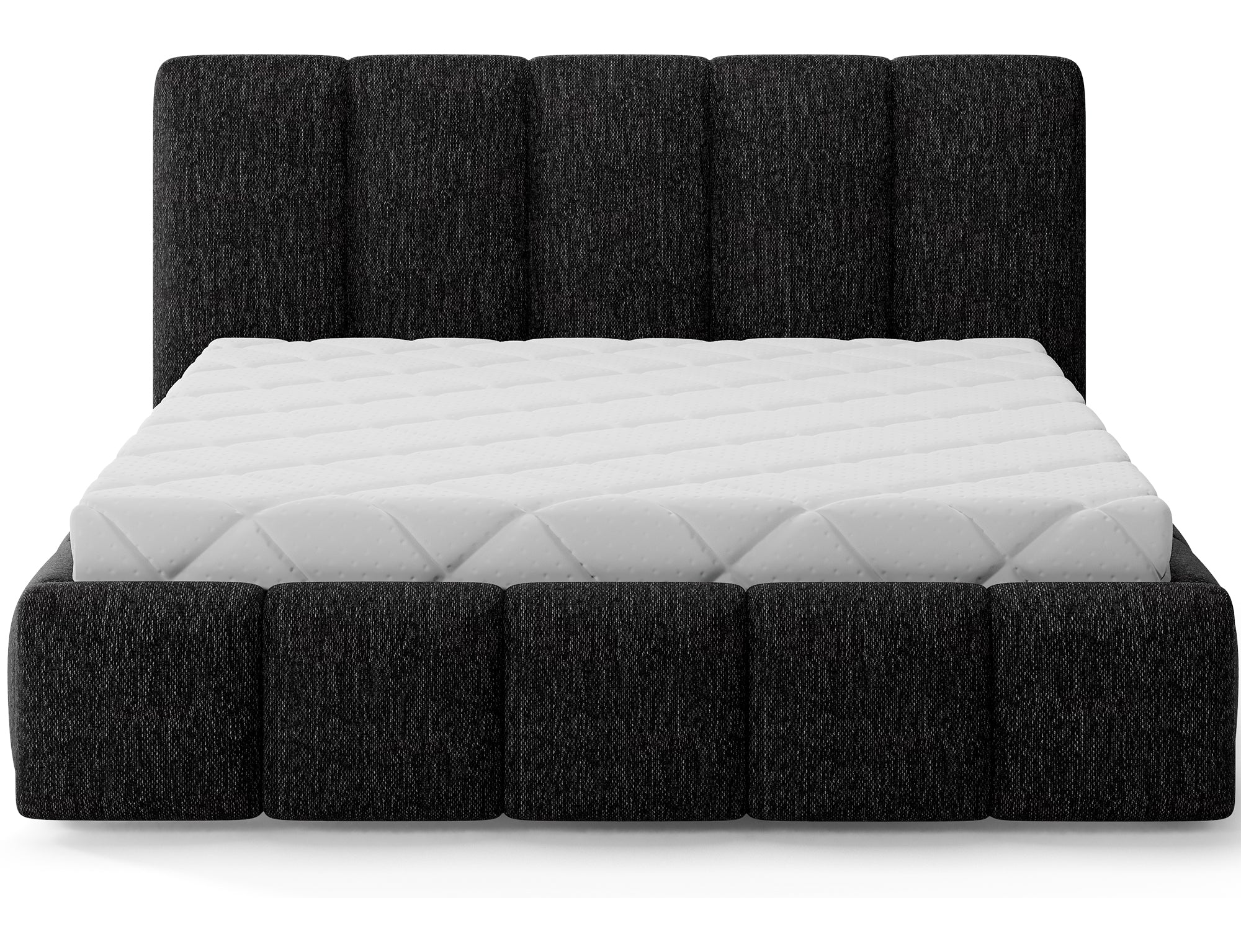 Lit coffre Fuji – design matelassé et rangement intégré