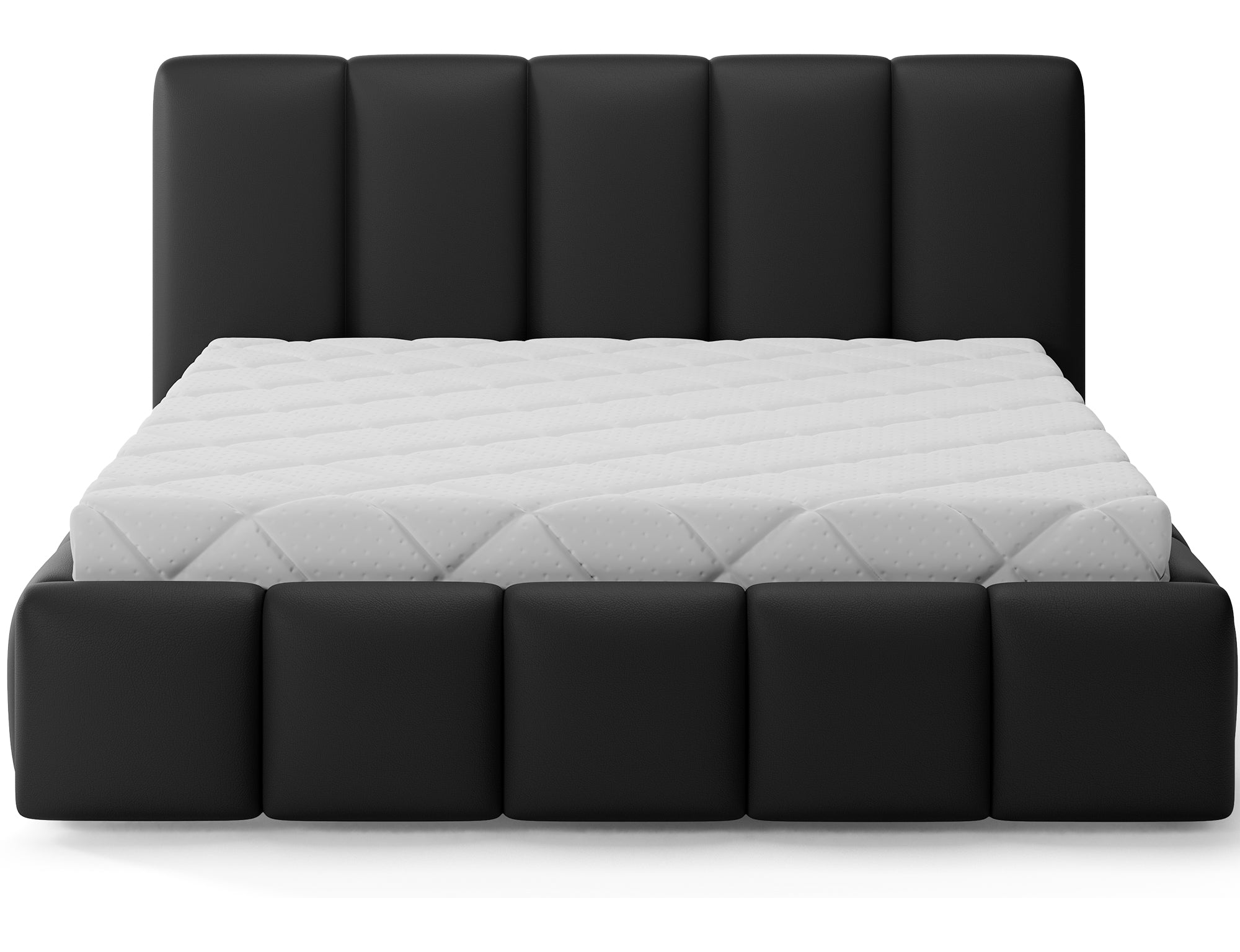 Lit coffre Fuji – design matelassé et rangement intégré