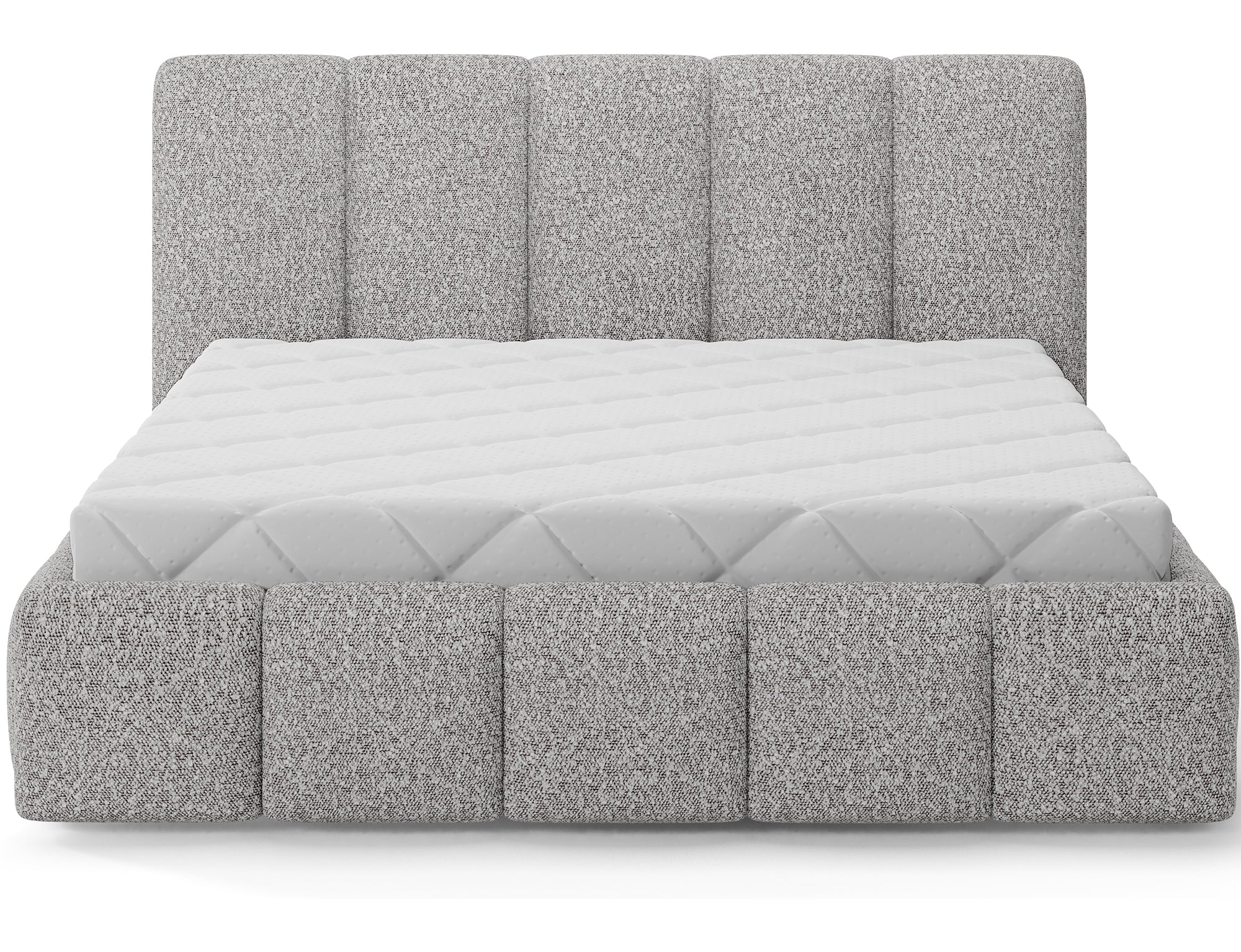Lit coffre Fuji – design matelassé et rangement intégré