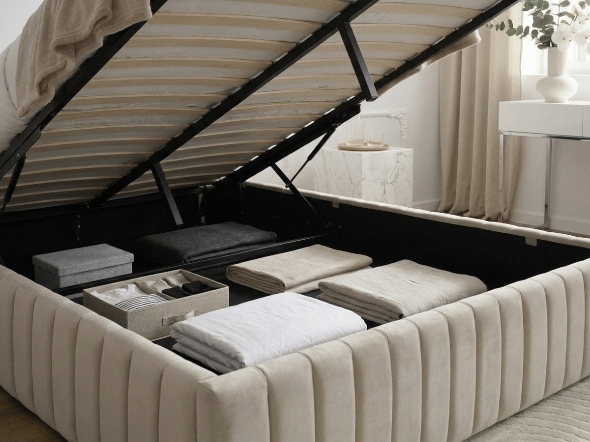 Sommier coffre design capitonné - Bobby