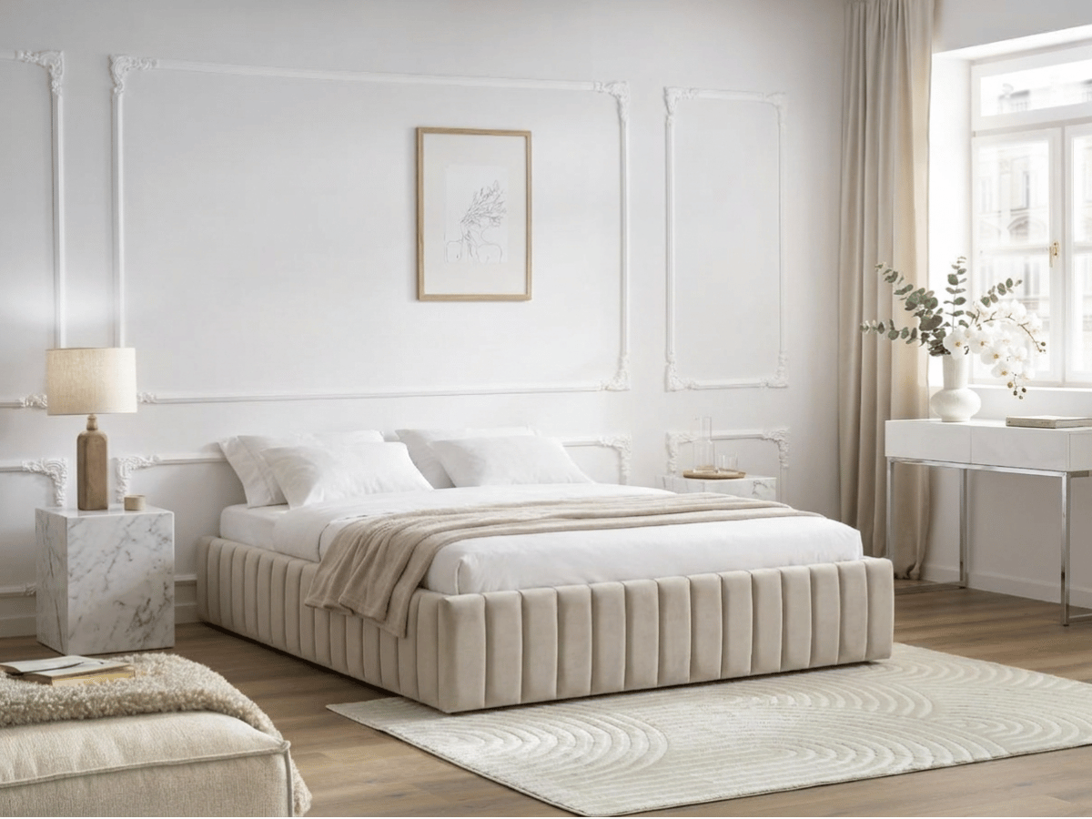Sommier coffre design capitonné - Bobby