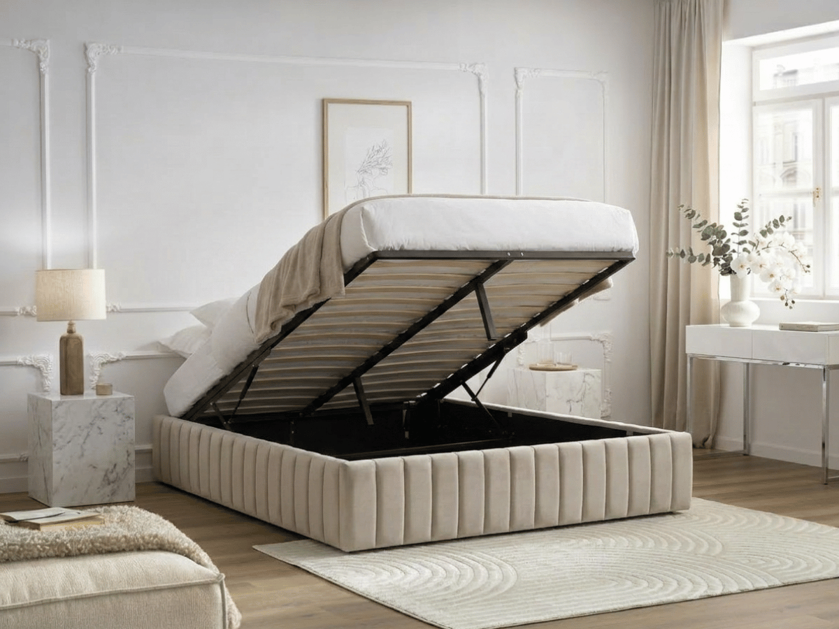 Sommier coffre design capitonné - Bobby