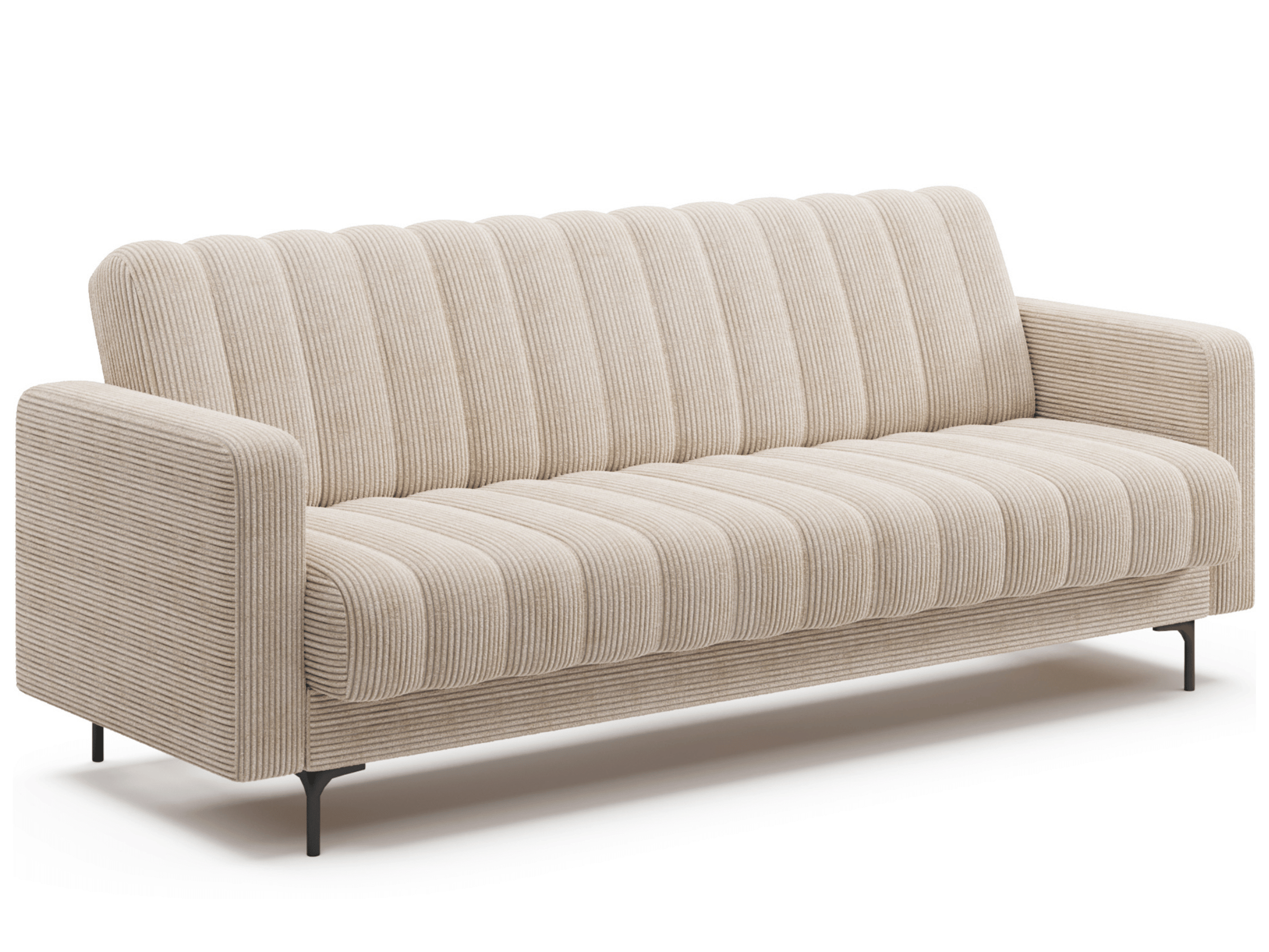 Canapé-lit FUJI – Convertible avec coffre de rangement, assise capitonnée et mécanisme Click-Clack