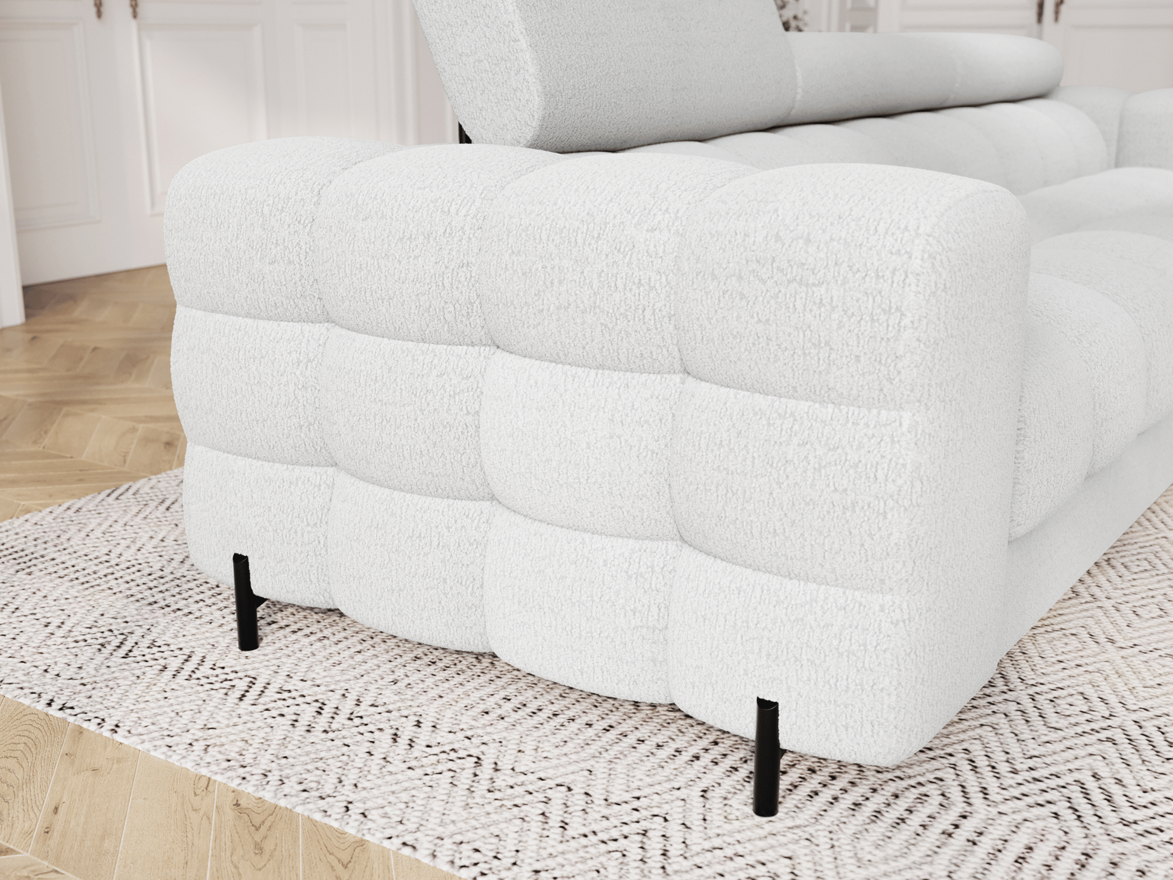 Canapé Convertible Montblanc – Banquette 3 Places avec Têtières Réglables
