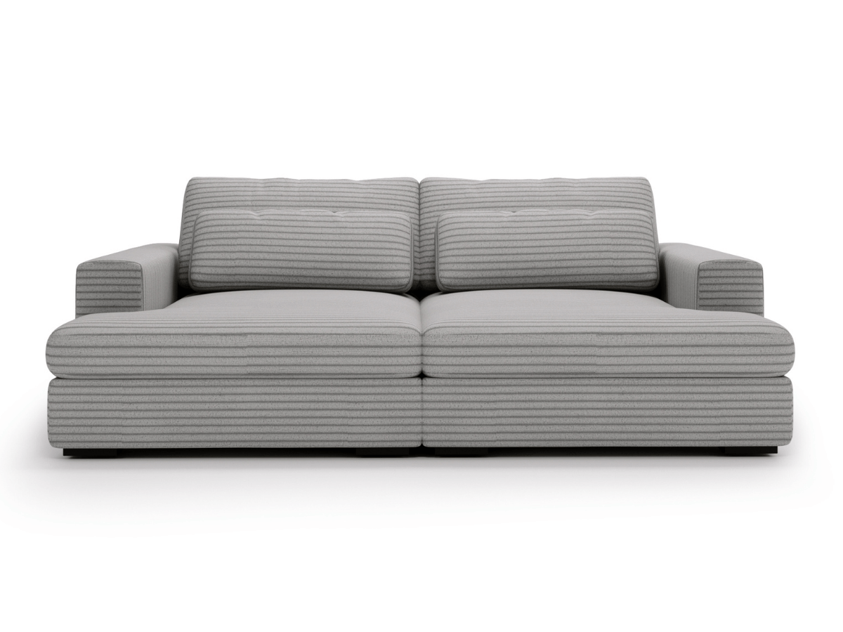Canapé Elena – Grand Canapé assise profond en Velours Côtelé | Confort XXL & Design Moderne
