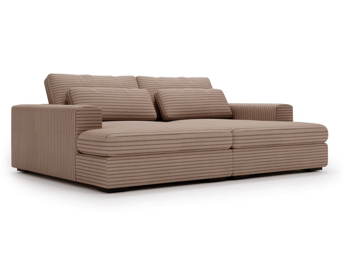 Canapé Elena – Grand Canapé assise profond en Velours Côtelé | Confort XXL & Design Moderne