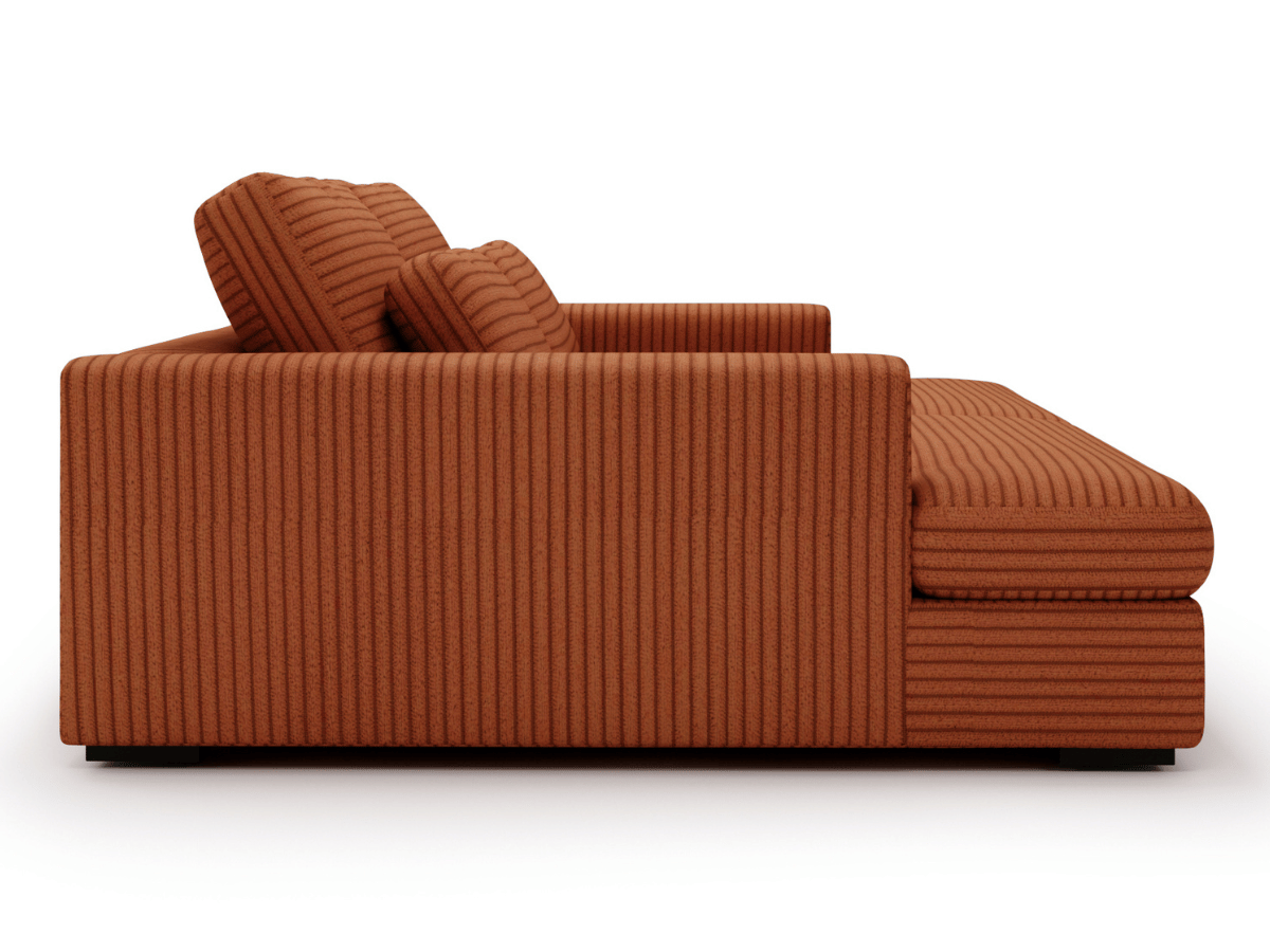 Canapé Elena – Grand Canapé assise profond en Velours Côtelé | Confort XXL & Design Moderne
