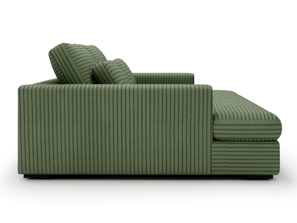 Canapé Elena – Grand Canapé assise profond en Velours Côtelé | Confort XXL & Design Moderne