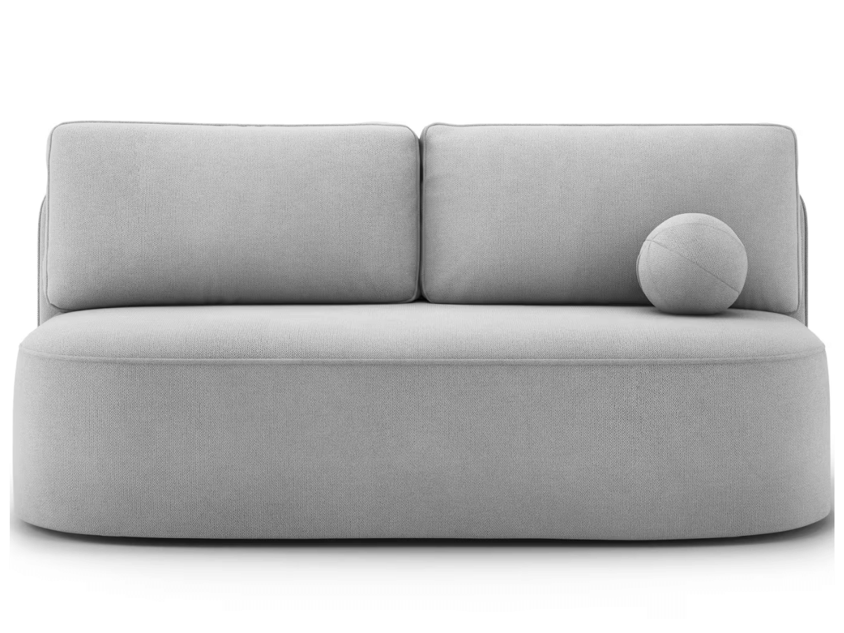 Canapé Lilana – Convertible 2 places avec coffre | Design arrondi moderne