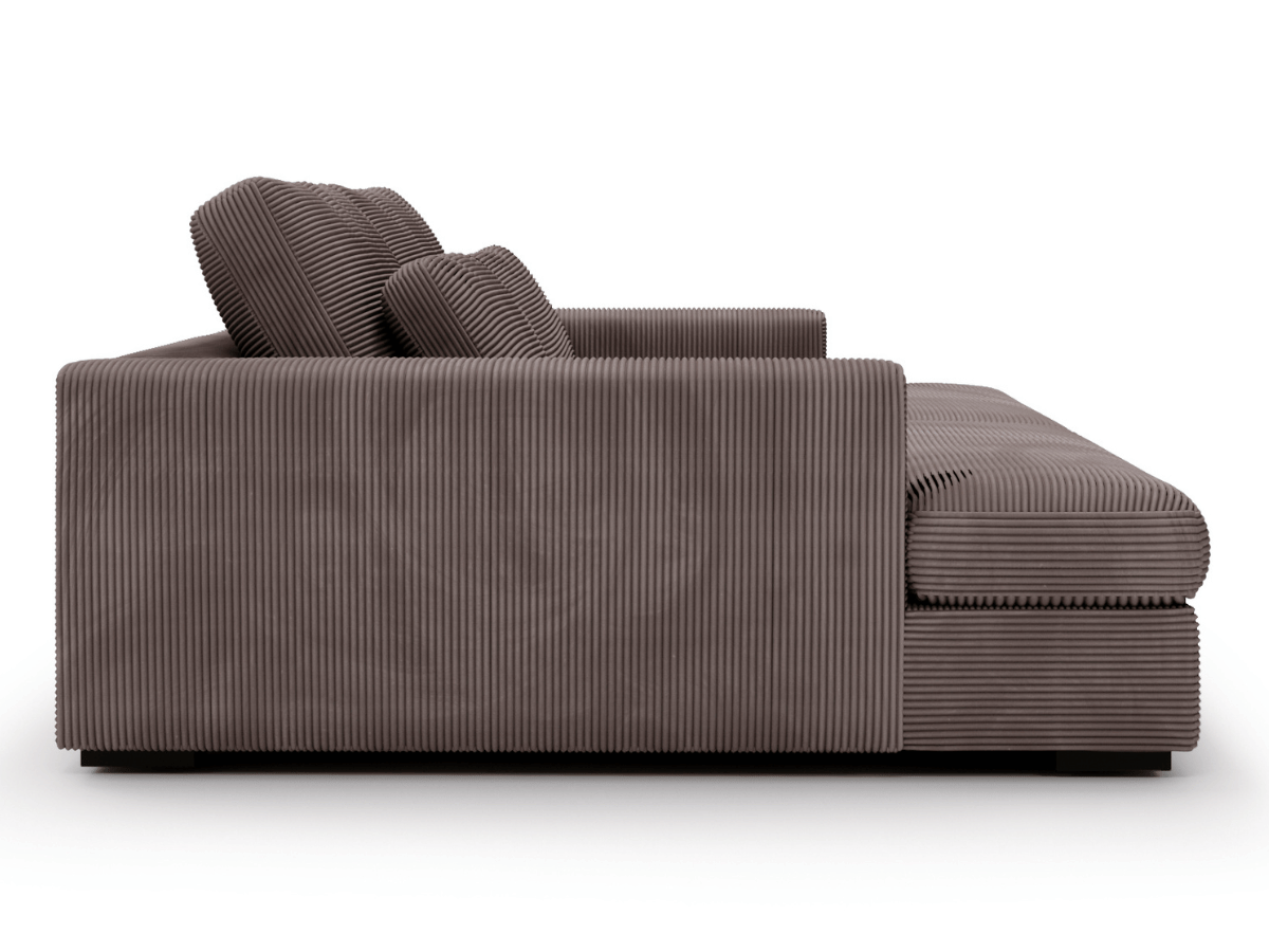 Canapé Elena – Grand Canapé assise profond en Velours Côtelé | Confort XXL & Design Moderne
