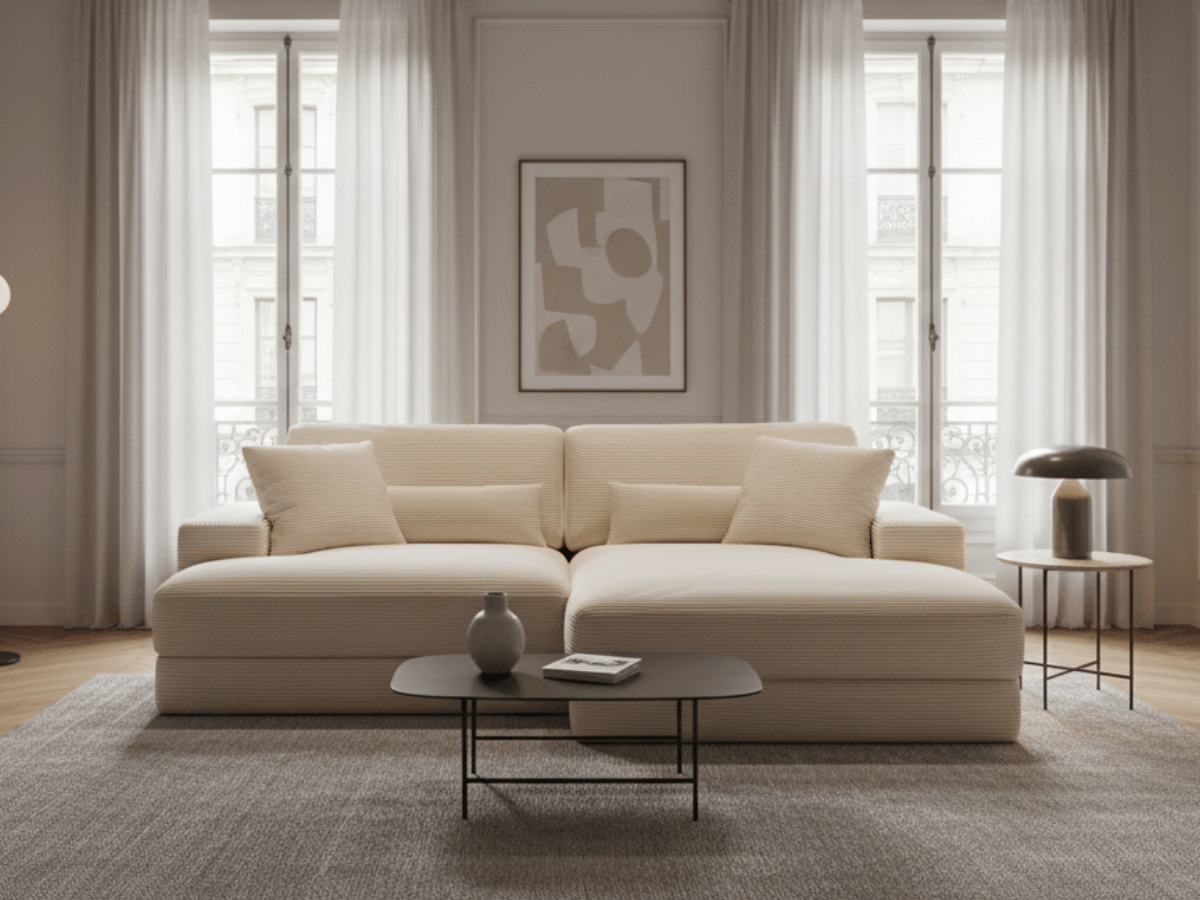Canapé d’Angle FELICIA – Profondeur XXL & Confort Premium