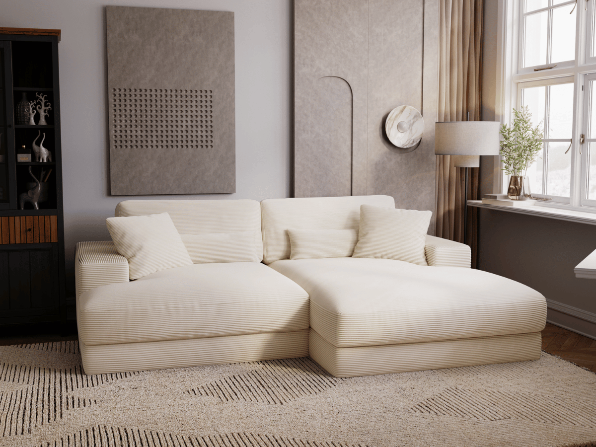 Canapé d’Angle FELICIA – Profondeur XXL & Confort Premium
