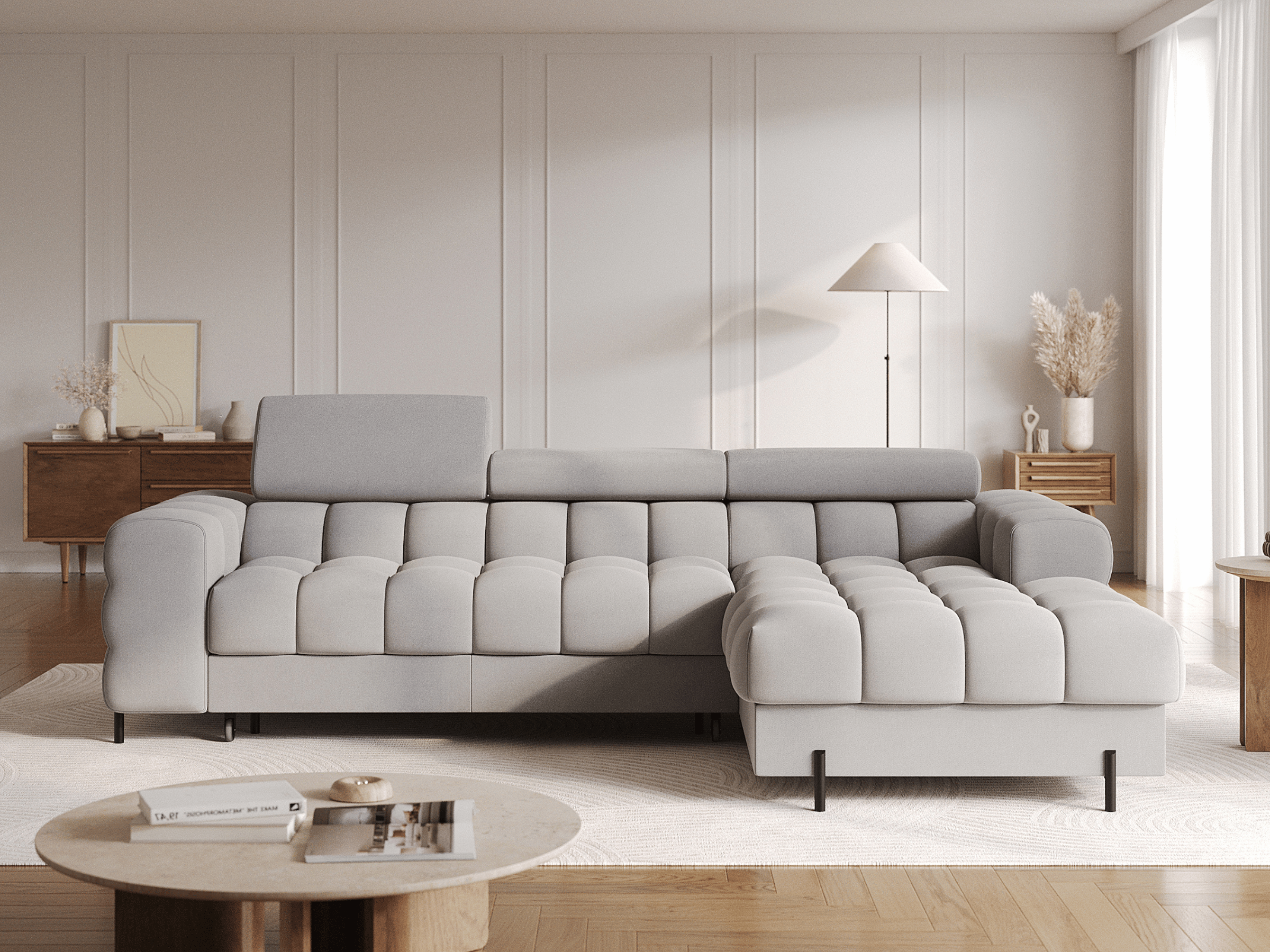 Canapé d’Angle Convertible Montblanc – Design Moderne, Confort Premium & Coffre Intégré