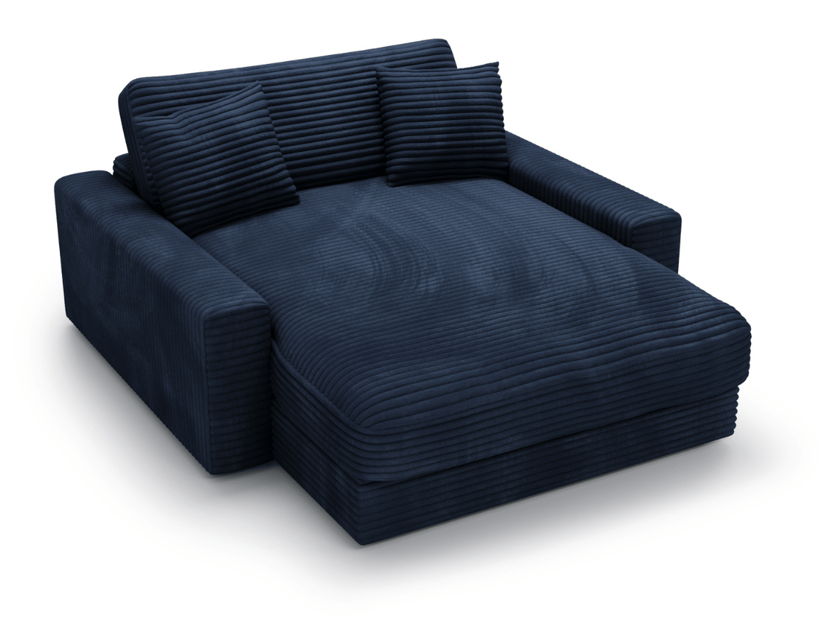 Fauteuil Elena – Grand Fauteuil 160 cm en Velours Côtelé | Confort XXL