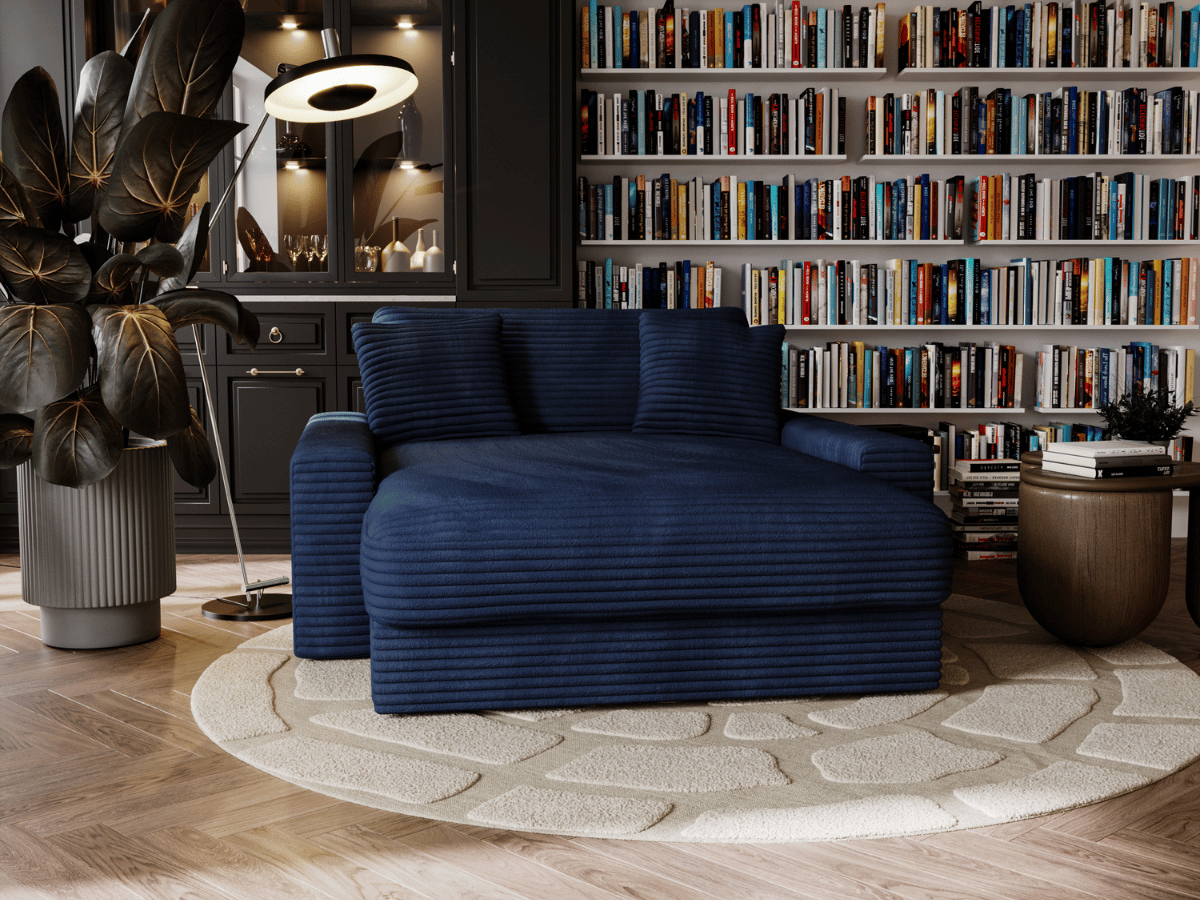 Fauteuil Elena – Grand Fauteuil 160 cm en Velours Côtelé | Confort XXL