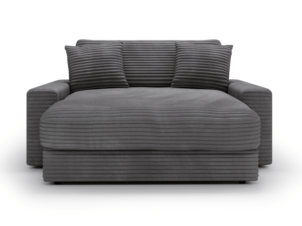 Fauteuil Elena – Grand Fauteuil 160 cm en Velours Côtelé | Confort XXL