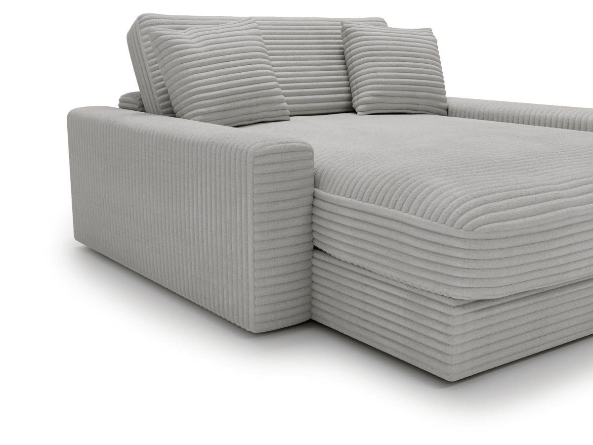 Fauteuil Elena – Grand Fauteuil 160 cm en Velours Côtelé | Confort XXL