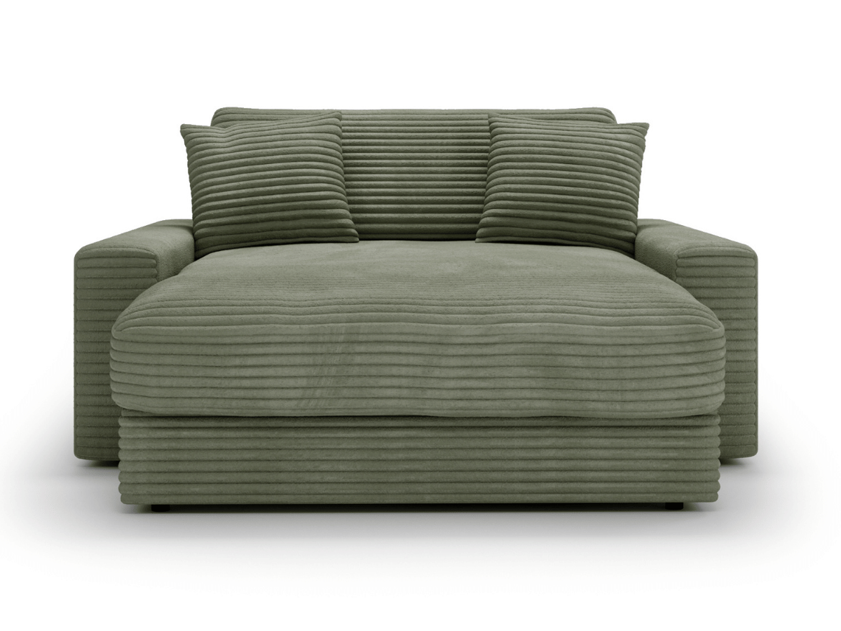 Fauteuil Elena – Grand Fauteuil 160 cm en Velours Côtelé | Confort XXL