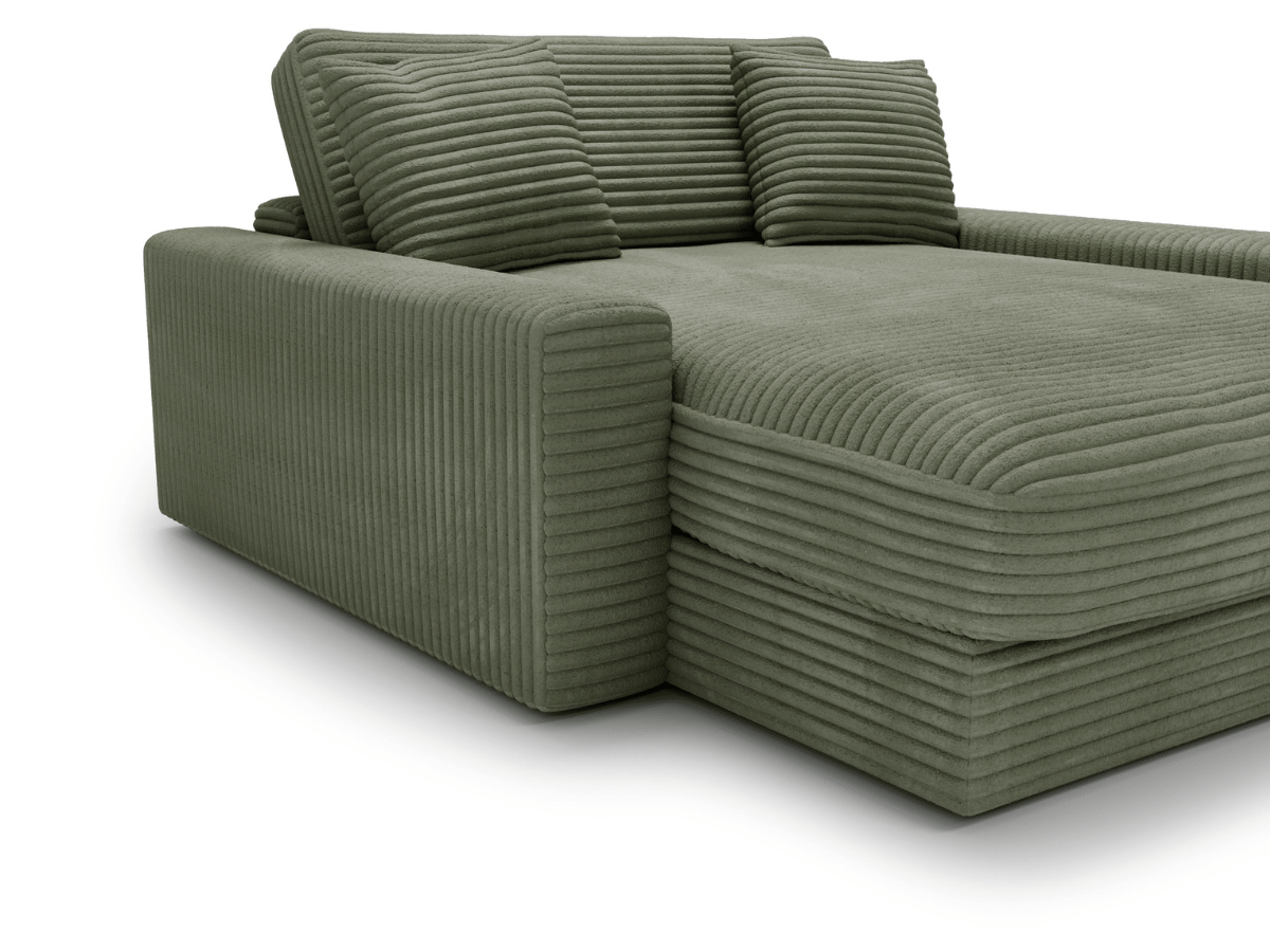 Fauteuil Elena – Grand Fauteuil 160 cm en Velours Côtelé | Confort XXL
