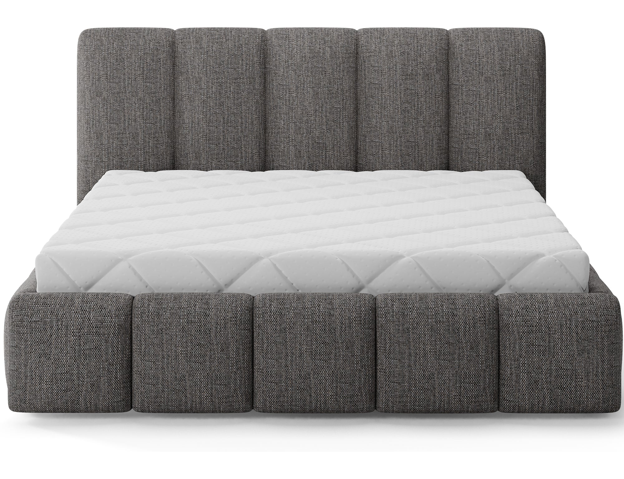 Lit coffre Fuji – design matelassé et rangement intégré