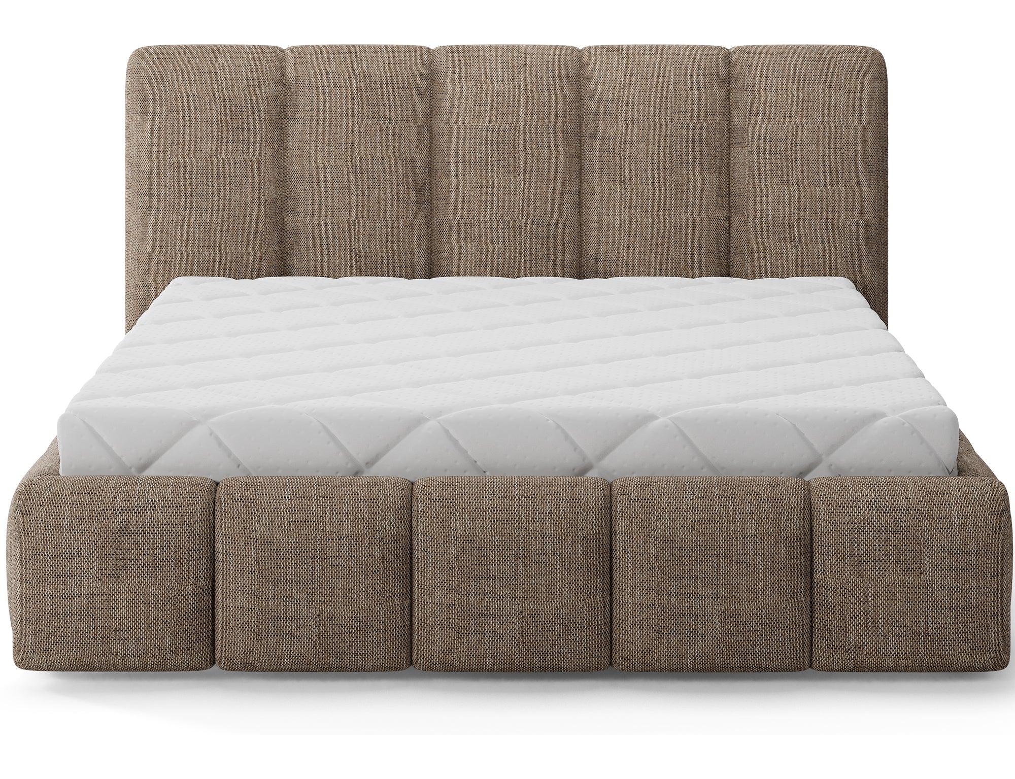 Lit coffre Fuji – design matelassé et rangement intégré