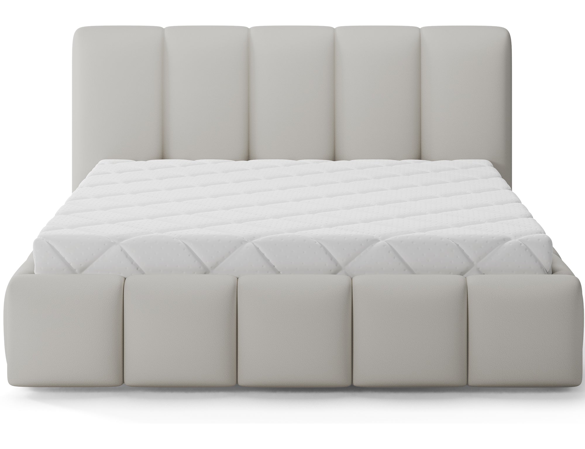 Lit coffre Fuji – design matelassé et rangement intégré