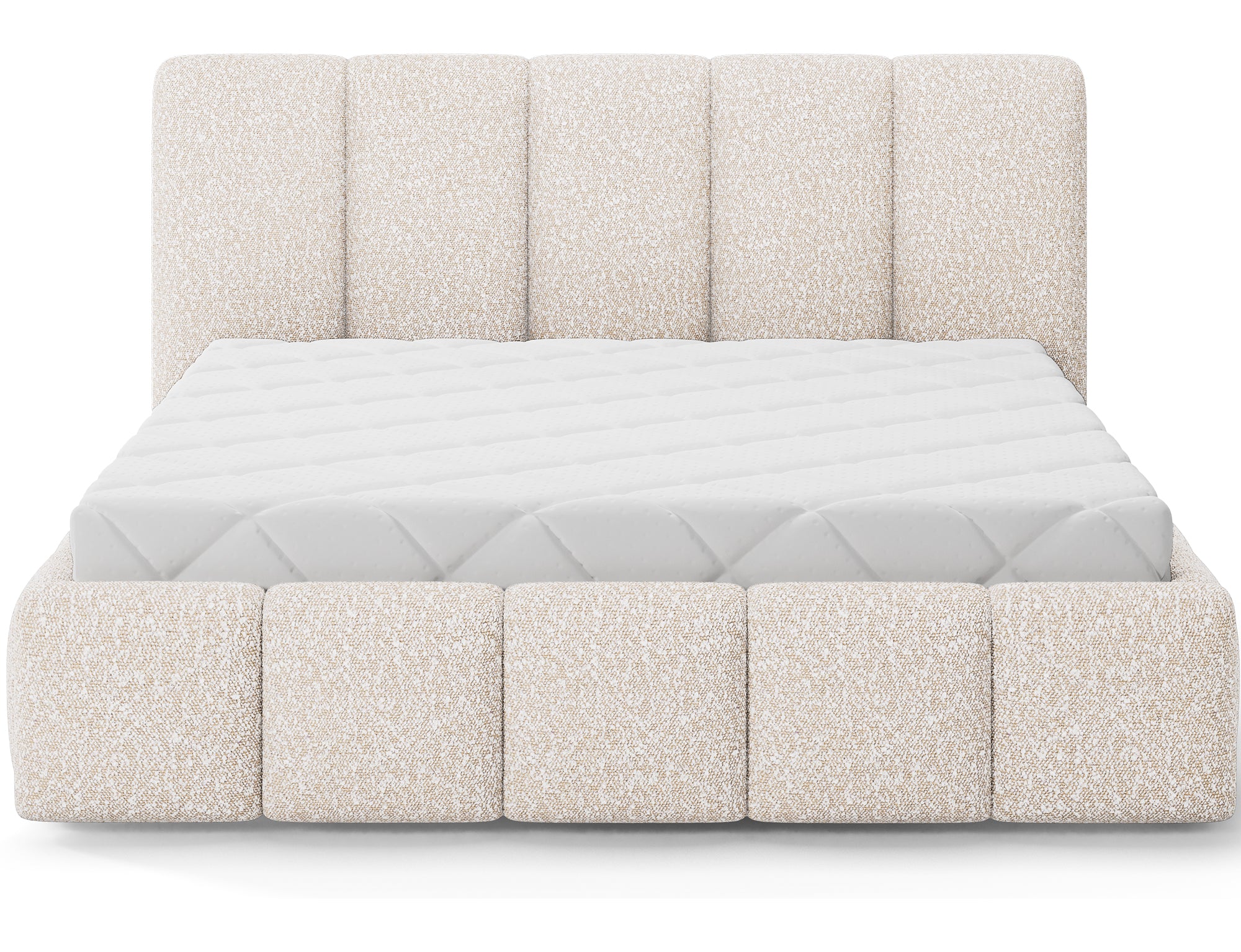 Lit coffre Fuji – design matelassé et rangement intégré