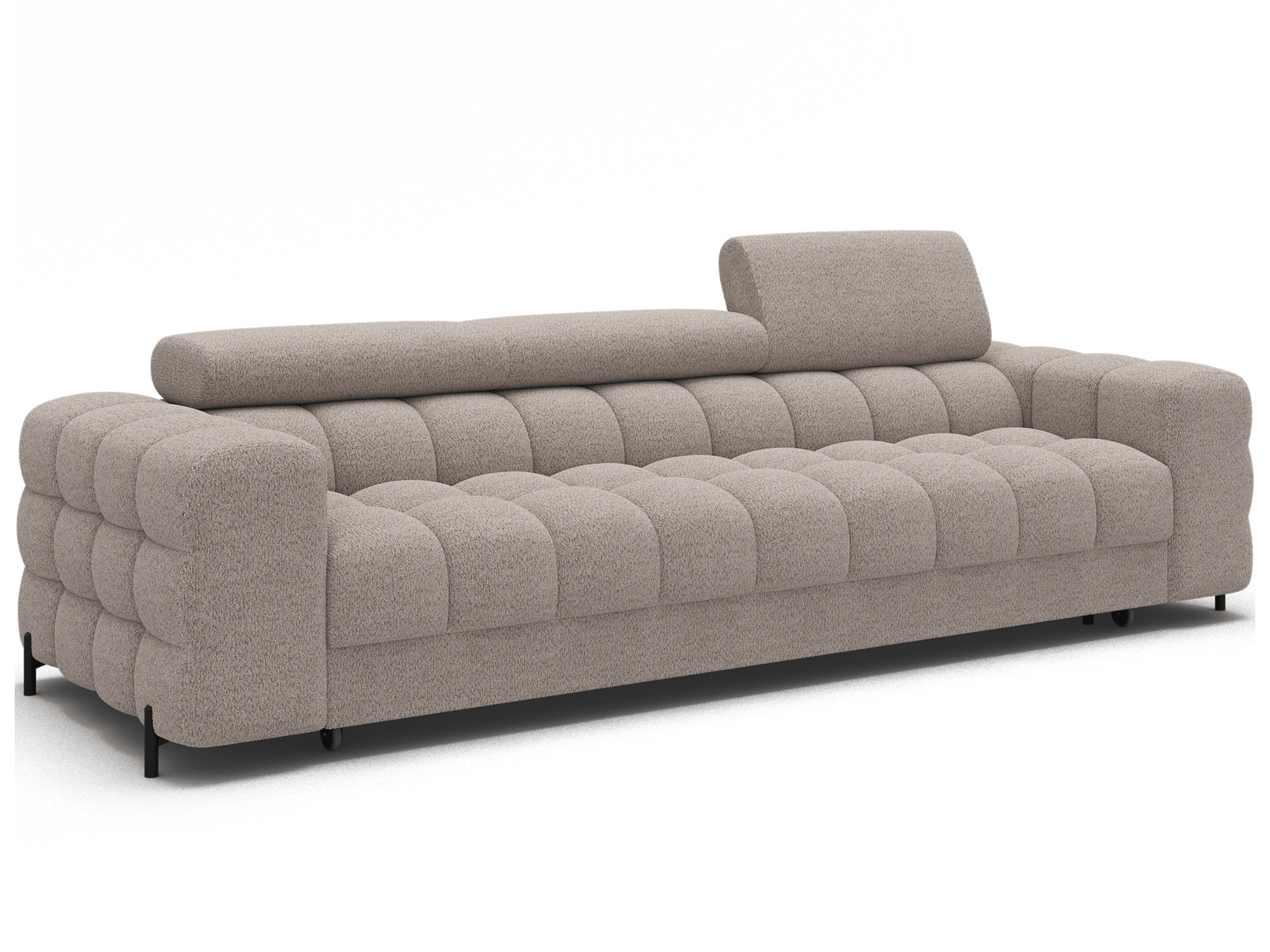 Canapé Convertible Montblanc – Banquette 3 Places avec Têtières Réglables