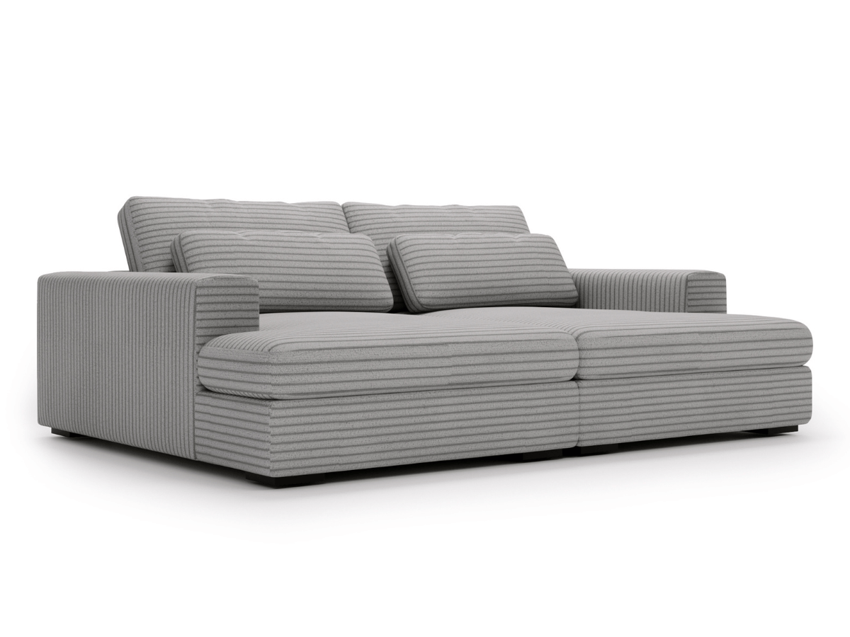 Canapé Elena – Grand Canapé assise profond en Velours Côtelé  | Confort XXL & Design Moderne