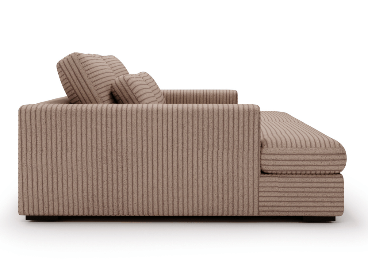 Canapé Elena – Grand Canapé assise profond en Velours Côtelé  | Confort XXL & Design Moderne