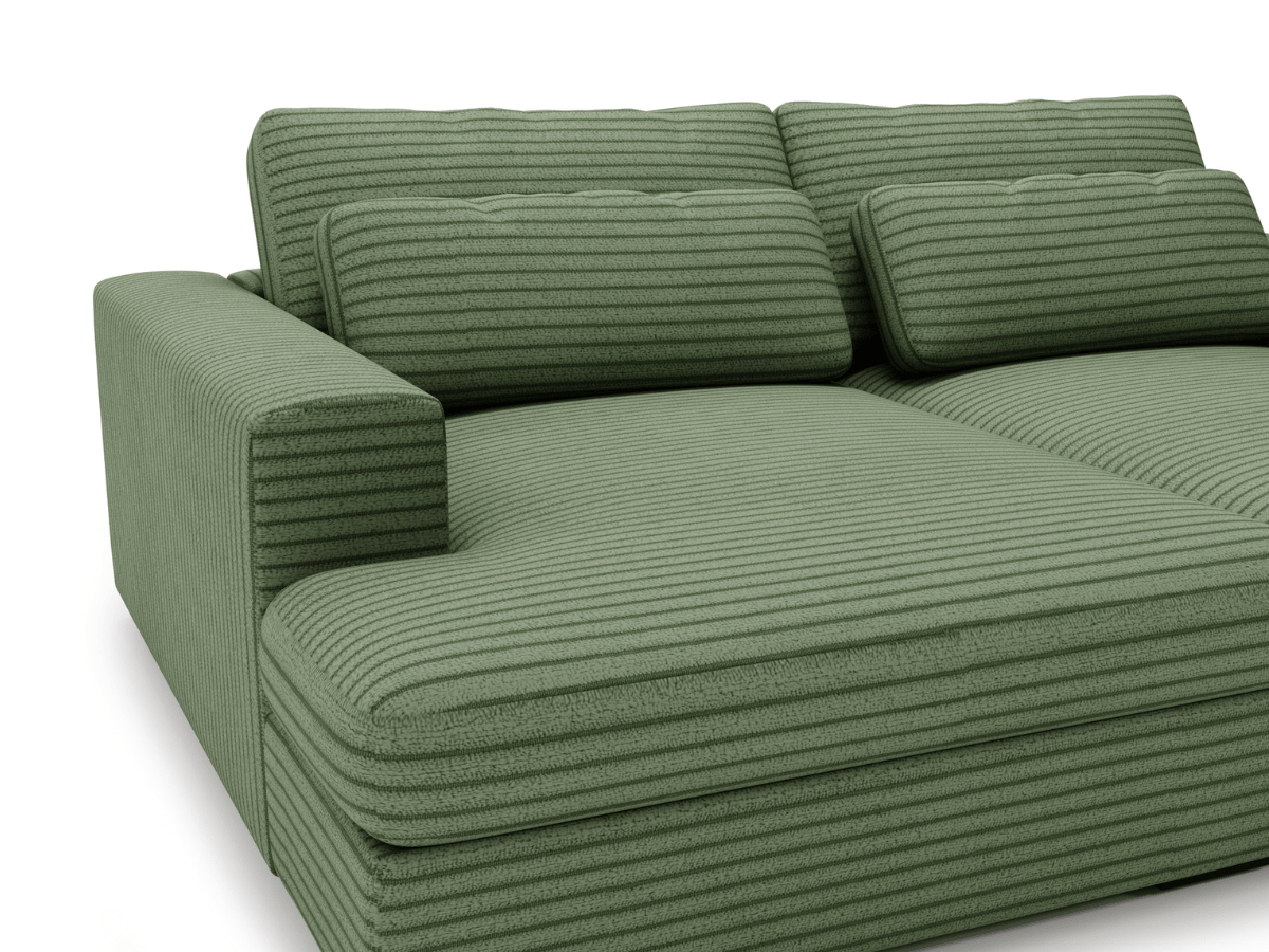 Canapé Elena – Grand Canapé assise profond en Velours Côtelé  | Confort XXL & Design Moderne