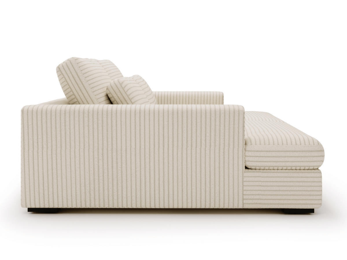 Canapé Elena – Grand Canapé assise profond en Velours Côtelé  | Confort XXL & Design Moderne