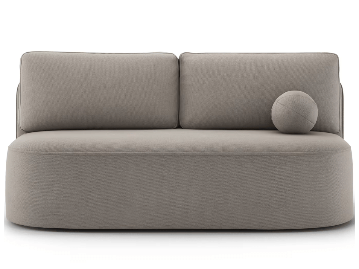 Canapé Lilana – Convertible 2 places avec coffre | Design arrondi moderne