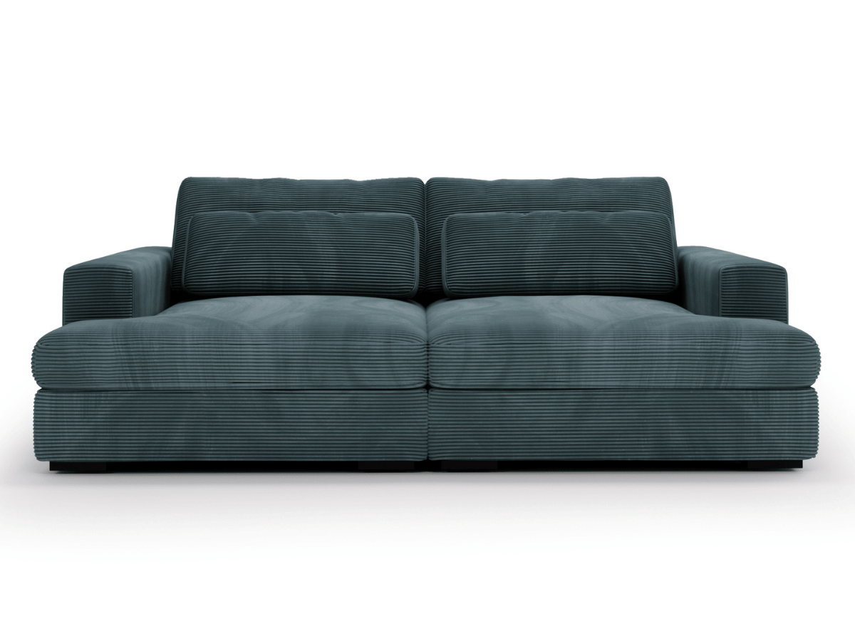 Canapé Elena – Grand Canapé assise profond en Velours Côtelé  | Confort XXL & Design Moderne