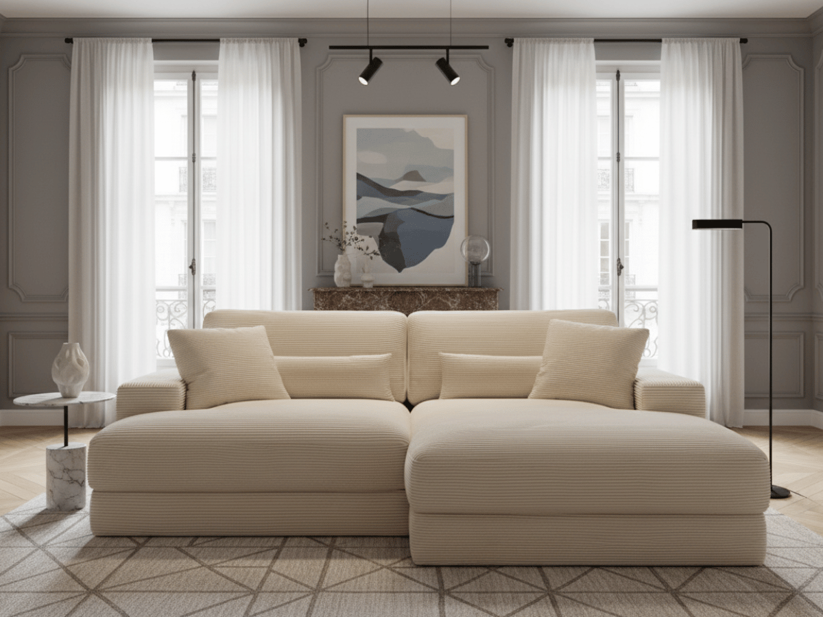 Canapé d’Angle FELICIA – Profondeur XXL & Confort Premium