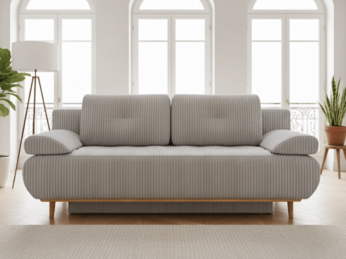 Canapé Clic-Clac RASPBERRY – Convertible avec Coffre