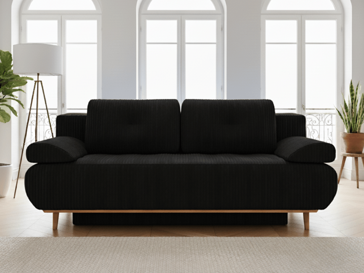Canapé Clic-Clac RASPBERRY – Convertible avec Coffre