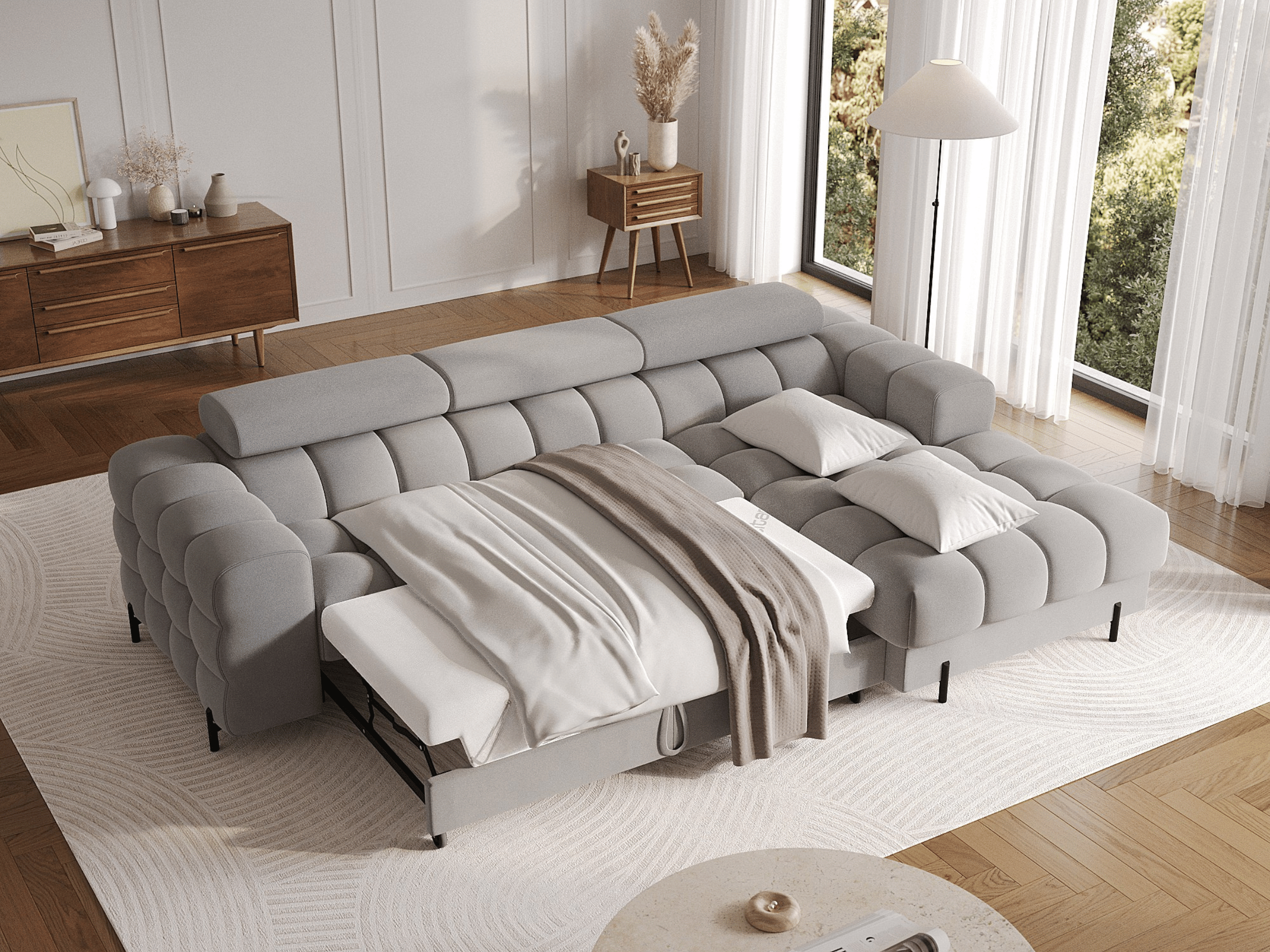 Canapé d’Angle Convertible Montblanc – Design Moderne, Confort Premium & Coffre Intégré