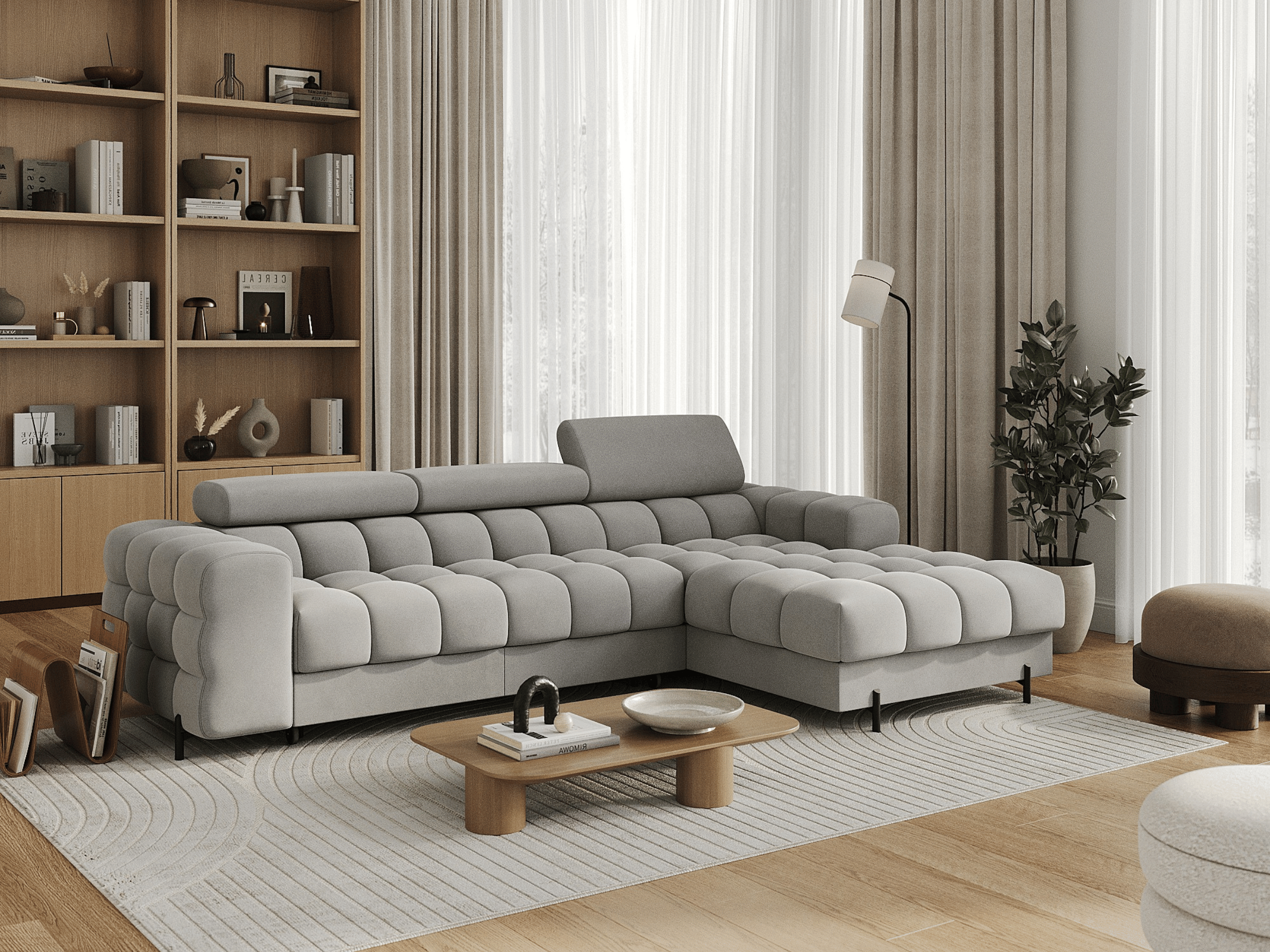 Canapé d’Angle Convertible Montblanc – Design Moderne, Confort Premium & Coffre Intégré