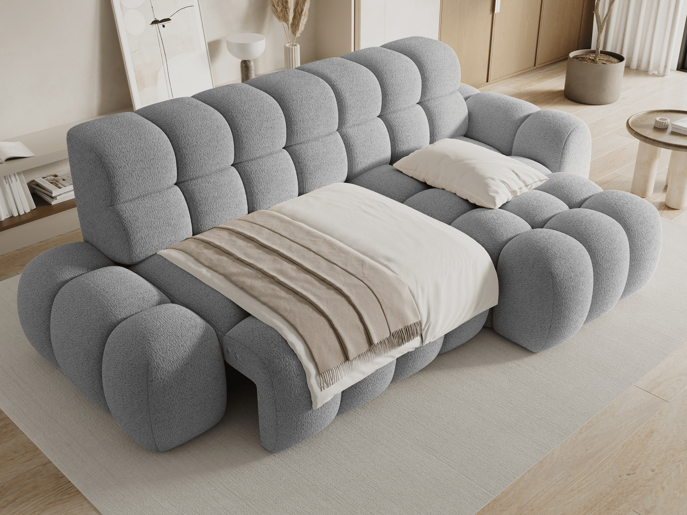 Canapé d’Angle Motorisé Voltaire – Convertible, Profondeur Réglable & Grand Confort