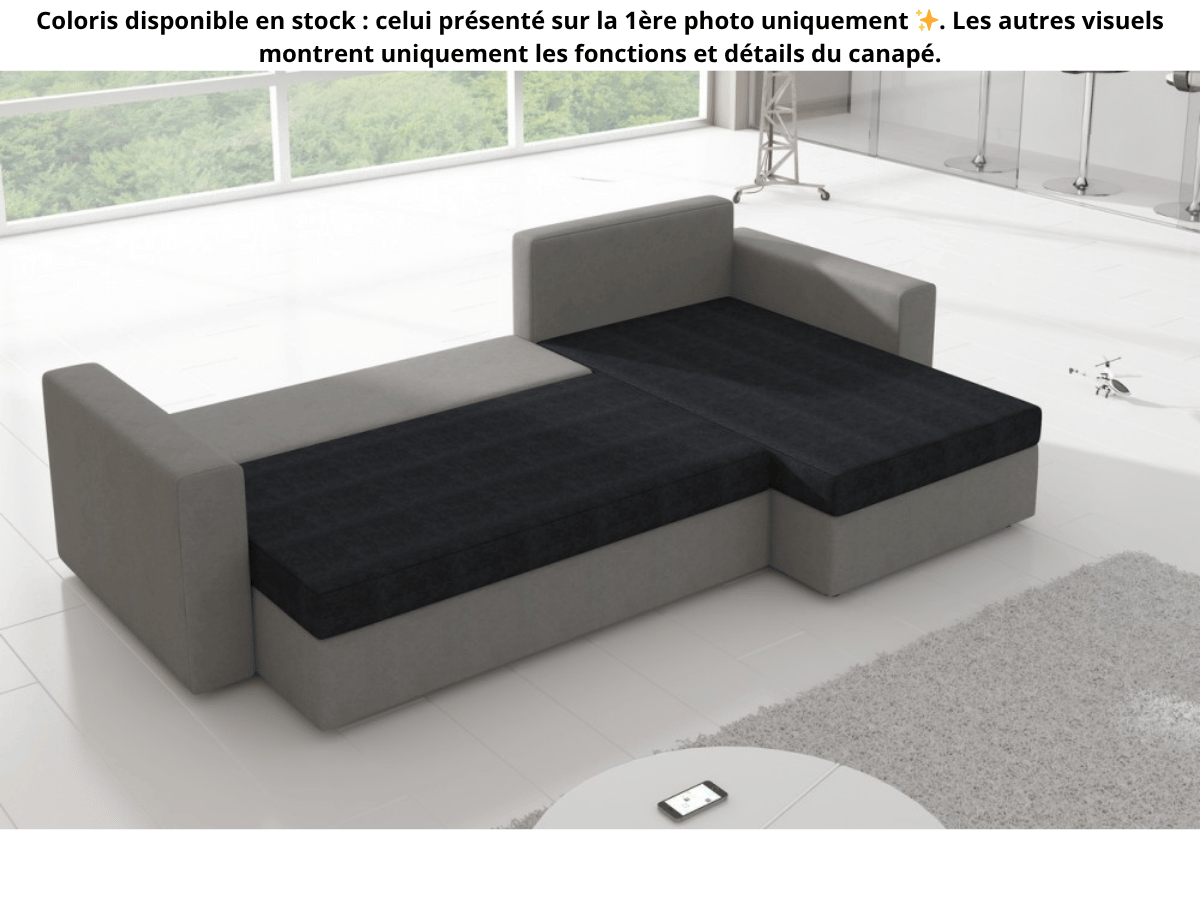 Canapé d'angle convertible Livio - berlin 03/ soft 33
