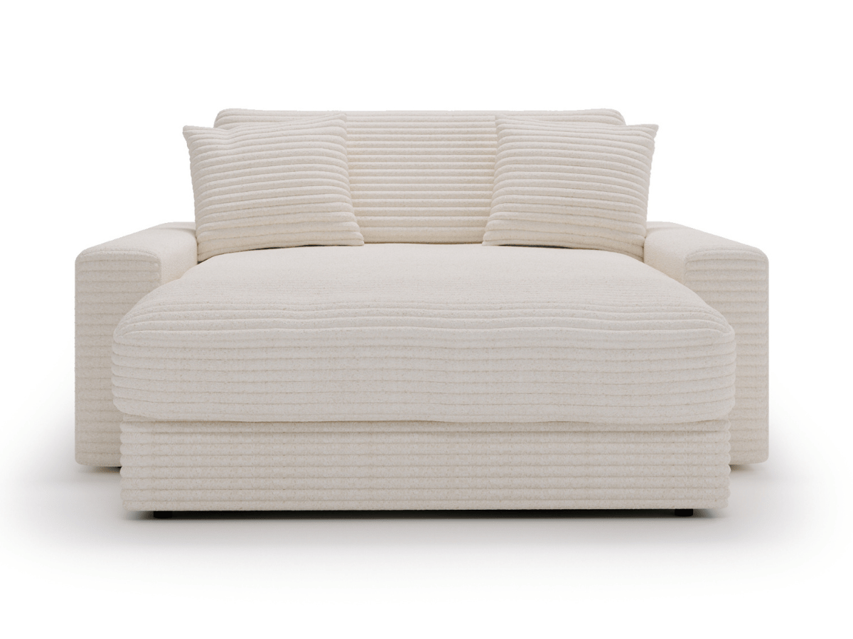 Fauteuil Elena – Grand Fauteuil 160 cm en Velours Côtelé | Confort XXL