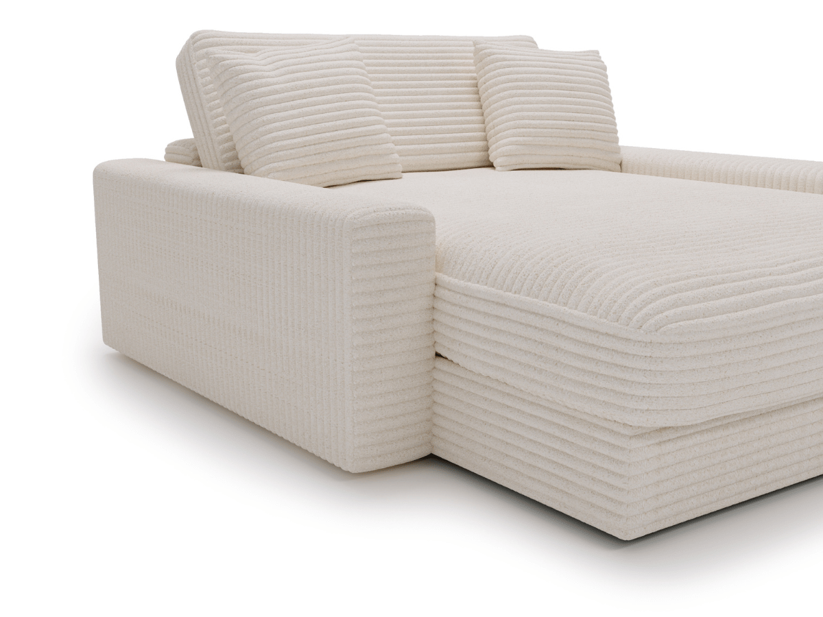 Fauteuil Elena – Grand Fauteuil 160 cm en Velours Côtelé | Confort XXL