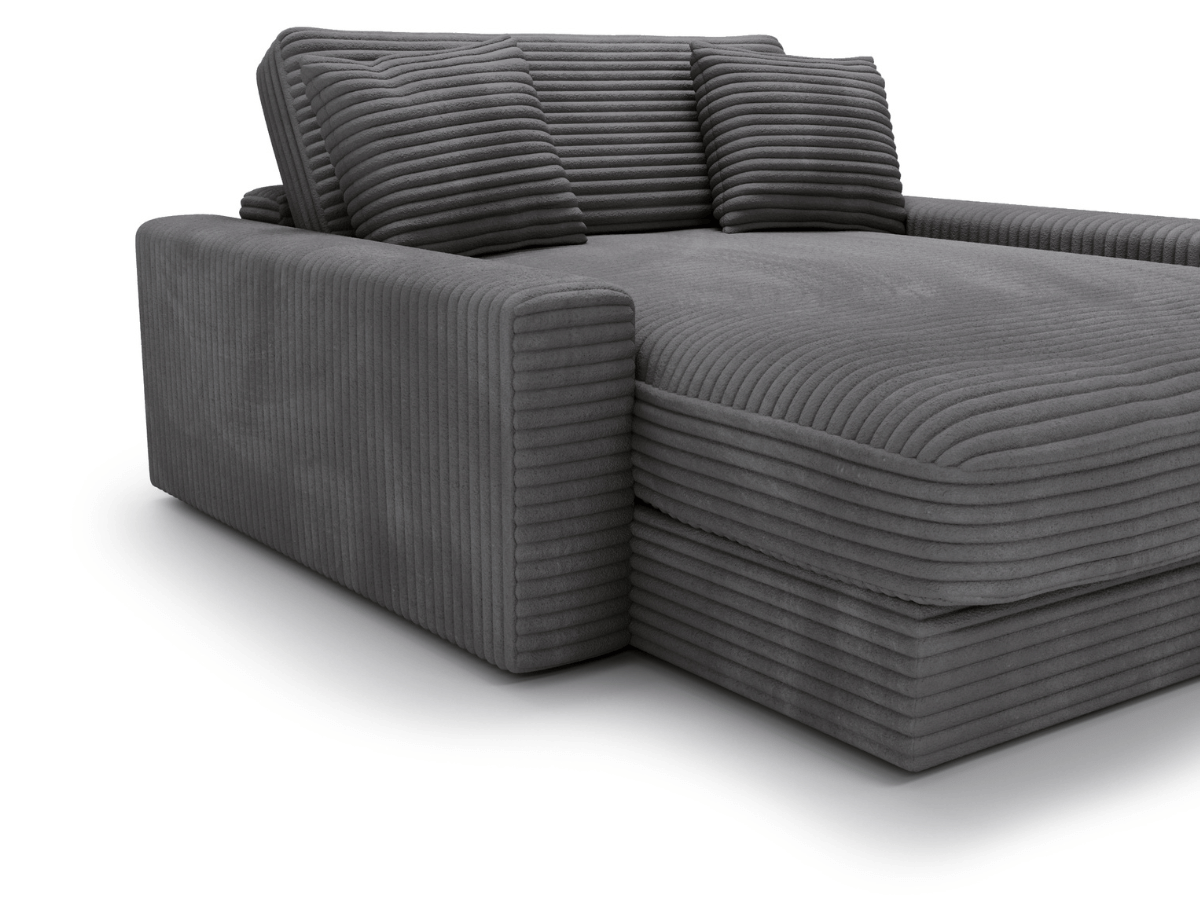 Fauteuil Elena – Grand Fauteuil 160 cm en Velours Côtelé | Confort XXL