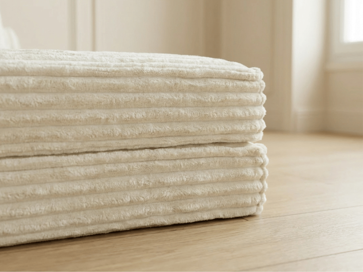 Fauteuil lit convertible MILANO – 1 place en velours côtelé épais – chauffeuse modulable