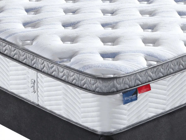 Matelas APOGÉE – 28 cm – Ressorts ensachés & mémoire de forme – Confort enveloppant premium